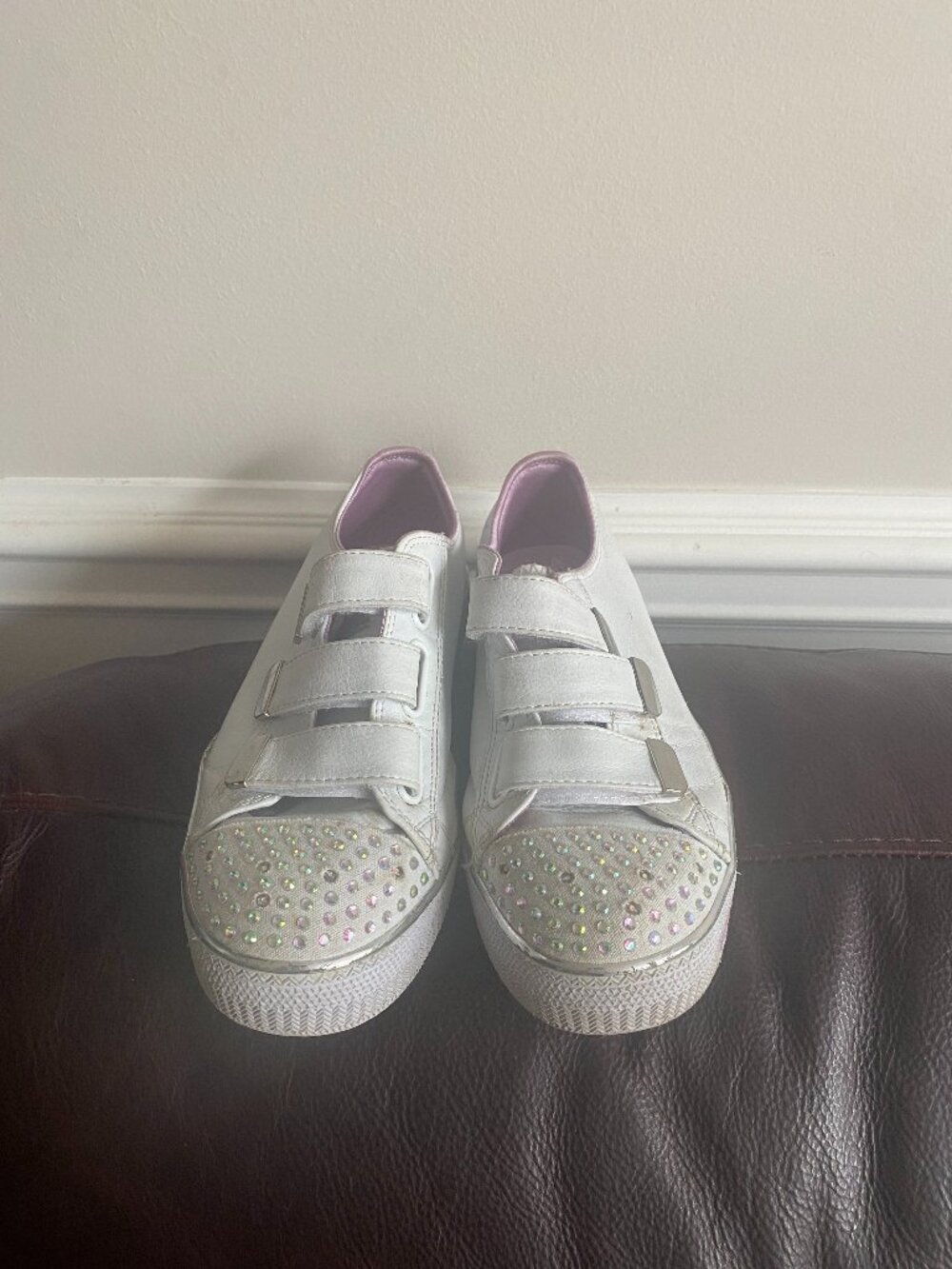 Skechers  Twinkle Toes  Leather  Sneakers limited edition size US3